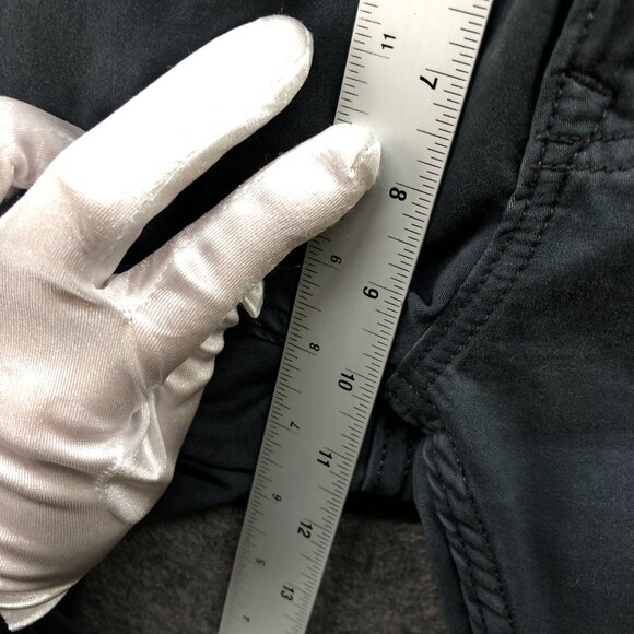 Banana Republic Slim Fit 5 Pocket Pants Mens 31x32 Sueded Pebble Blue Gray Chino - Picture 8 of 10